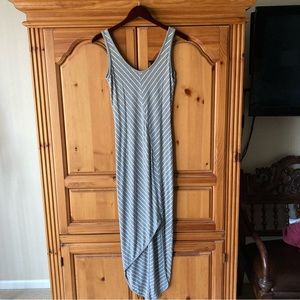Athleta Gray Cross Shore High-Low Maxi Dress Women’s Size XS Excellent Condition